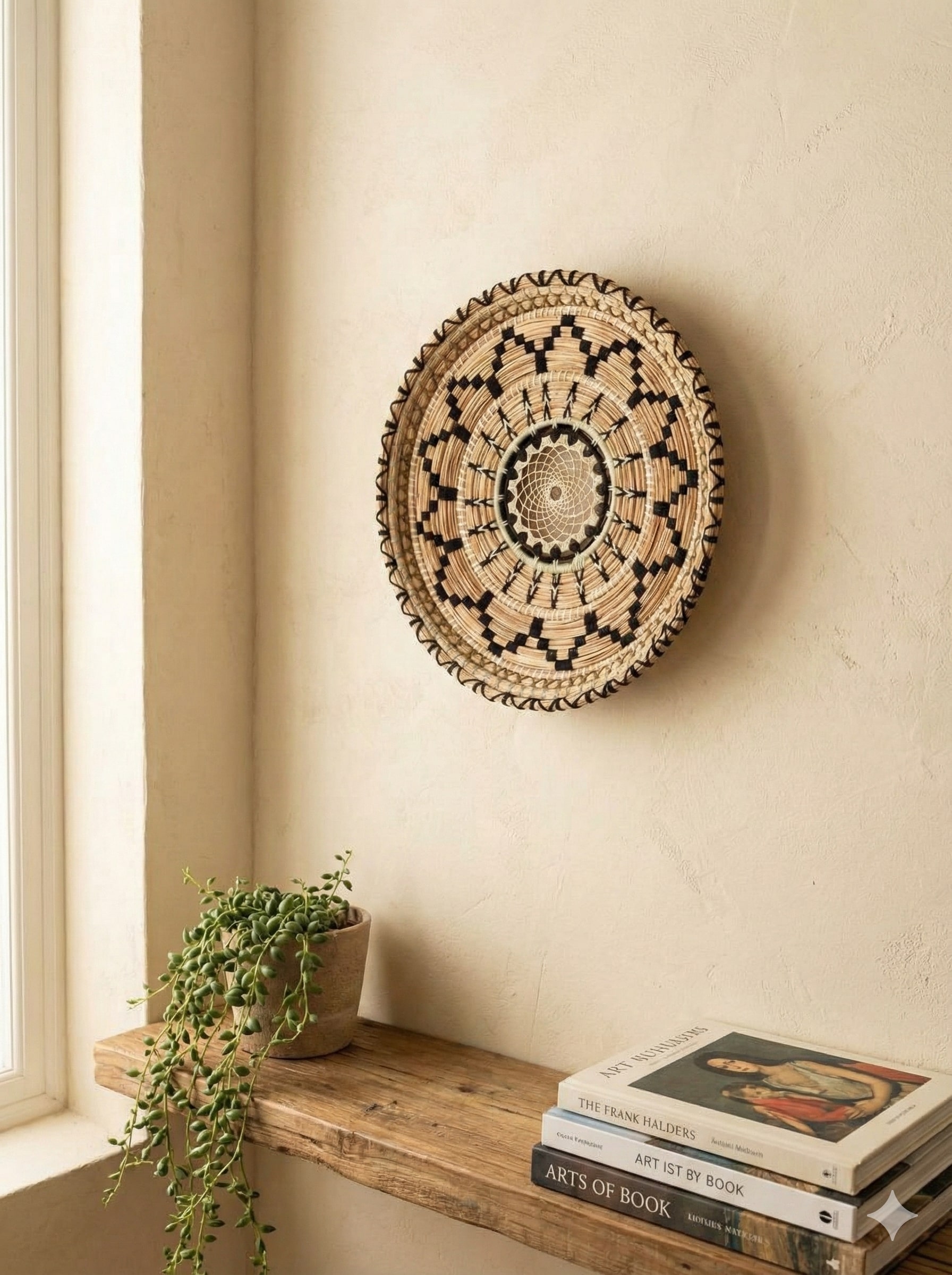 دیوارکوب حصیری مدل طرح ۲