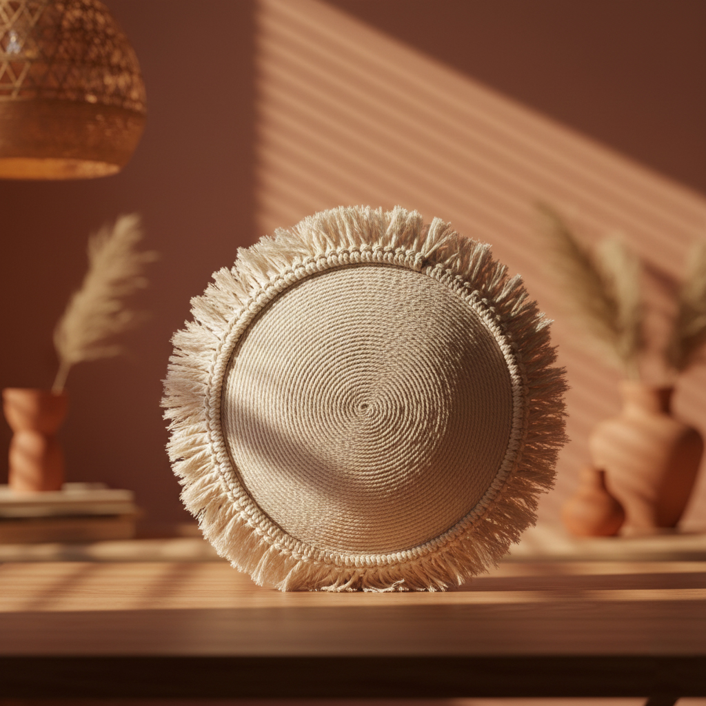 مکرومه مدل بافت مرکزی (طراحی بوهو)